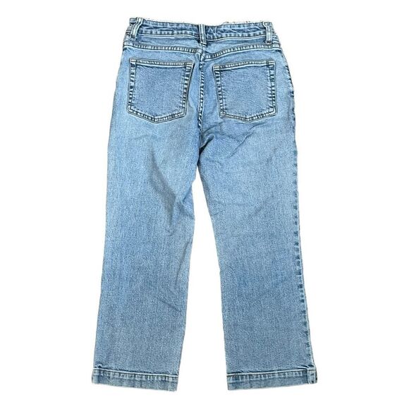 Gap Classic Cropped Straight Leg Jeans Blue Light Wash Low Rise 1 - Picture 2 of 6